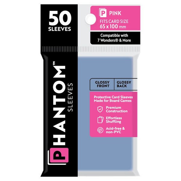phantom card sleeves Card Sleeves Capstone Games Phantom Red 45x68mm 50 Pack
